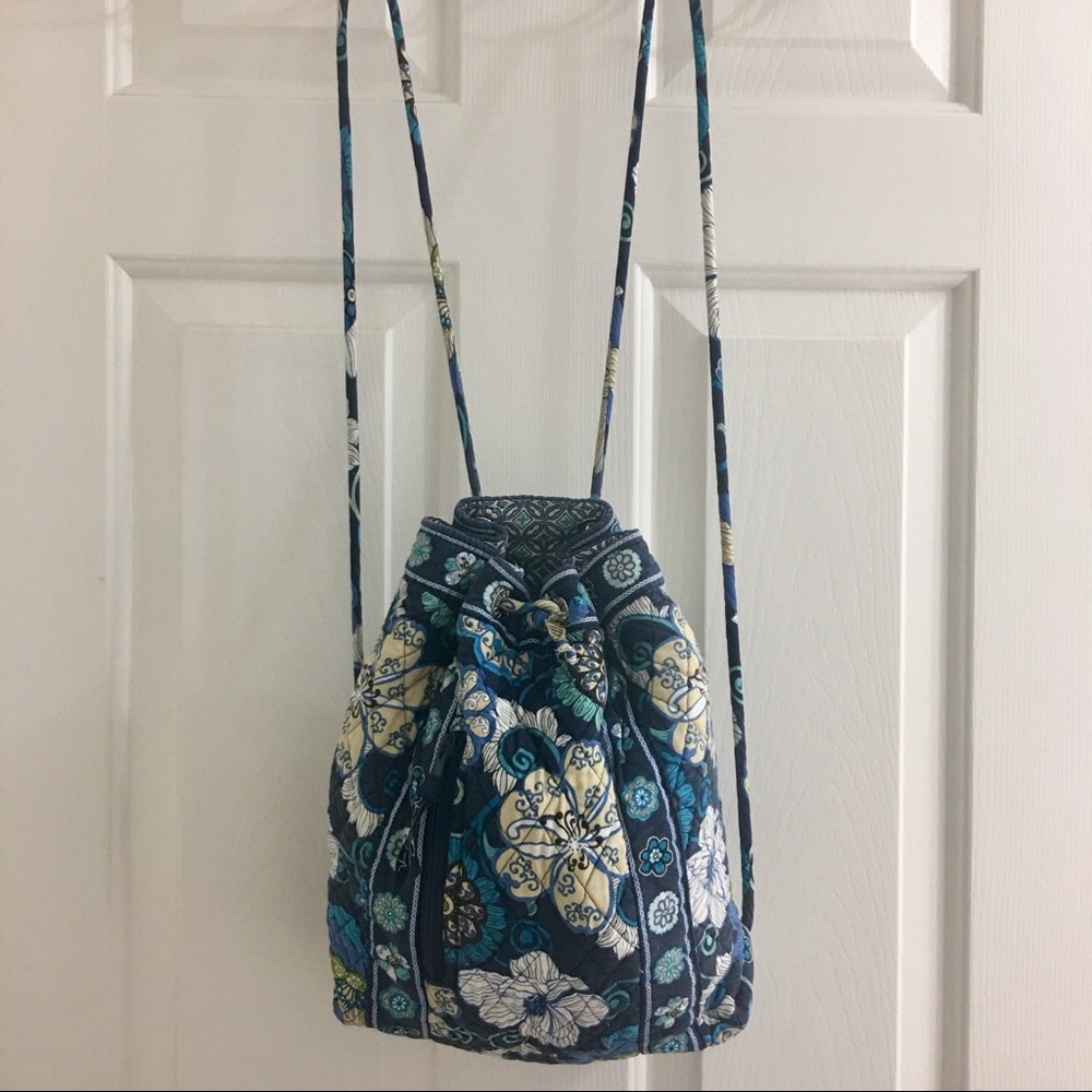 Vera Bradley Backsack in Mod Floral Blue